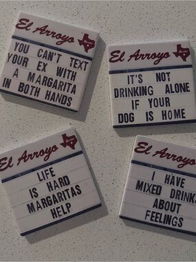 El Arroyo Tile Coasters - Set of 4